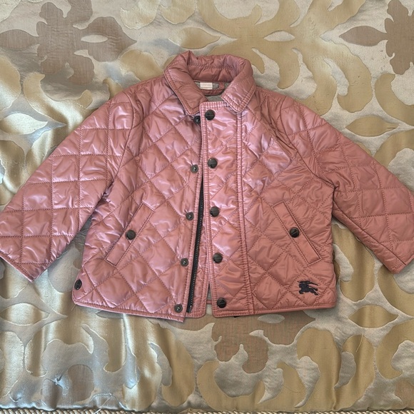 Burberry baby jacket months pink